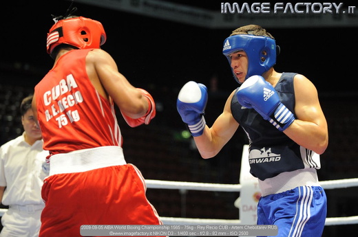 2009-09-05 AIBA World Boxing Championship 1565 - 75kg - Rey Recio CUB - Artem Chebotarev RUS